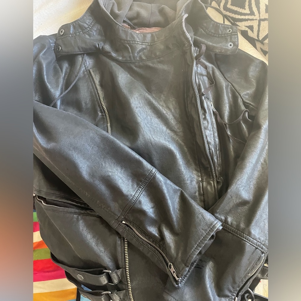 Free People Vegan leather jacket